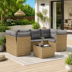 Enhance Your Outdoor Space with a 7-Piece Garden Sofa Set