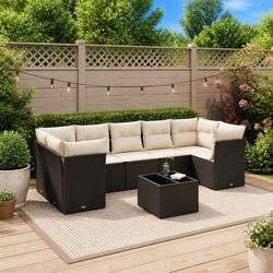 Enhance Your Patio with This 8-Piece Garden Sofa Set