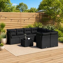 Elevate Your Outdoor Experience with this 9 Piece Sofa Set
