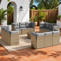 Enhance Your Outdoor Space with 13-Piece Sofa Set