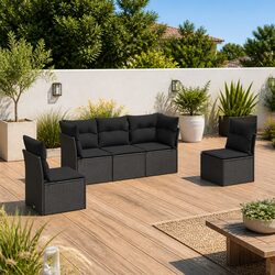 Elevate Your Outdoor Living with a 5-Piece Sofa Set