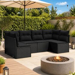 Enhance Your Outdoor Space with a 6-Piece Patio Sofa Set