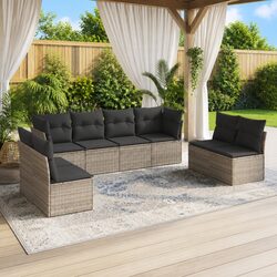 Enhance Your Patio with an 8 Piece Grey Sofa Set