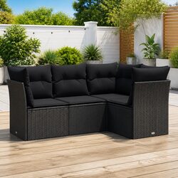 Enhance Your Outdoor Experience with This Black Sofa Set