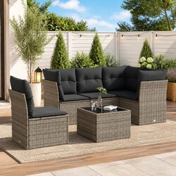 Transform Your Patio with 6-Piece Outdoor Sofa Set