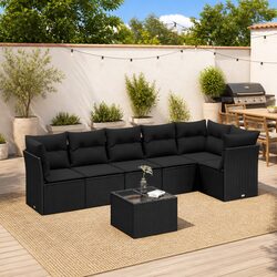 Transform Your Patio with This 7 Piece Garden Sofa Set