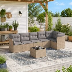 Transform Your Patio with a 7-Piece Modular Sofa Set