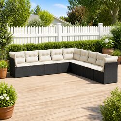 Transform Your Patio with This 9 Piece Outdoor Sofa Set