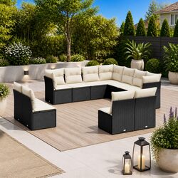 Enhance Your Patio with Our 11-Piece Garden Sofa Set