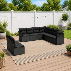 Enhance Your Outdoor Space with This 9 Piece Sofa Set