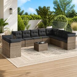 Enhance Your Outdoor Space with a Grey 11 Piece Sofa Set