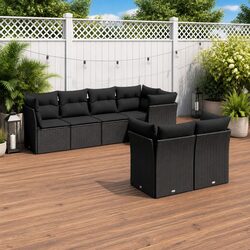 Enhance Your Outdoor Space with a 7 Piece Black Sofa Set