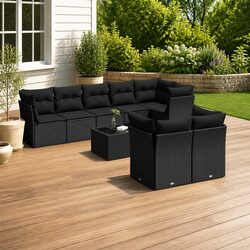 9-Piece Outdoor Garden Sofa Set for Relaxing Spaces