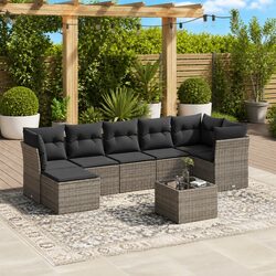 Enhance Your Outdoor Space with 8-Piece Garden Sofa Set