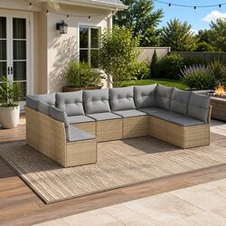 Transform Your Outdoor Space with 9 Piece Sofa Set