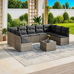 Transform Your Outdoor Space with 10 Piece Sofa Set