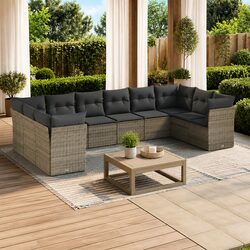 Enhance Your Patio with a Versatile 10-Piece Sofa Set