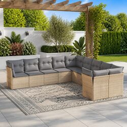 Elevate Your Outdoor Area with This Modular 10-Piece Sofa Set