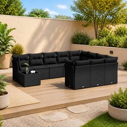 Elevate Your Outdoors with This 11-Piece Garden Sofa Set