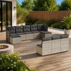 Elevate Your Outdoor Living with 10-Piece Sofa Set
