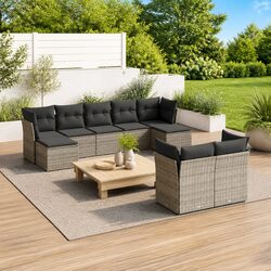 Elevate Your Outdoor Space with 9 Piece Sofa Set