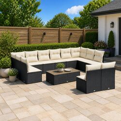 Stylish Outdoor Furniture 12-Piece Modular Sofa Set