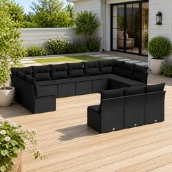Enhance Your Outdoor Space with a 13 Piece Garden Sofa Set