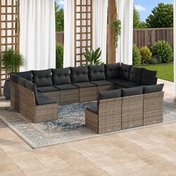 Enhance Your Outdoor Space with 13 Piece Garden Sofa Set