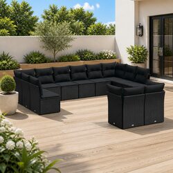 Enhance Your Outdoor Space with 12 Piece Sofa Set