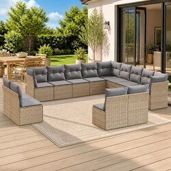 Enhance Your Outdoor Space with 13 Piece Garden Sofa Set