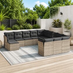 12 Piece Outdoor Patio Sectional Sofa Set in Grey