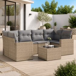 Comfort-Boosting 7 Piece Garden Sofa Set for Your Outdoor Oasis