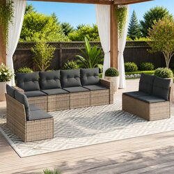 Enhance Your Outdoor Living with a 9-Piece Sofa Set