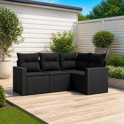 Enhance Your Outdoor Space with a Black Garden Sofa Set