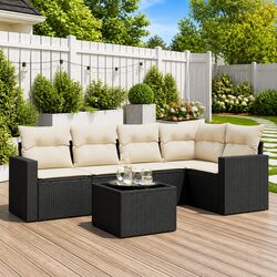 Elevate Your Outdoors with This 6-Piece Garden Sofa Set