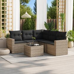 Enhance Your Outdoor Space with a 6-Piece Grey Sofa Set