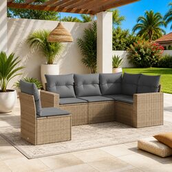 Transform Your Outdoor Space with a 5-Piece Sofa Set