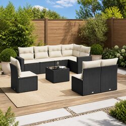 Enhance Your Outdoor Area with This 9 Piece Garden Sofa Set