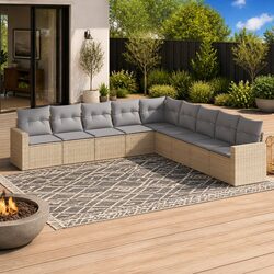 Elevate Your Outdoor Space with 9-Piece Garden Sofa Set