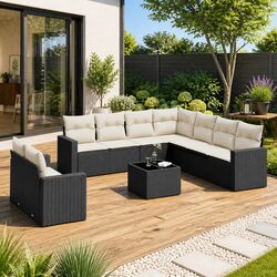 Transform Your Outdoor Space with a 10-Piece Sofa Set
