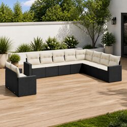Transform Your Outdoor Area with This 10-Piece Sofa Set