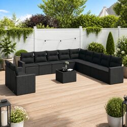 Black Modular Garden Sofa Set for Your Outdoor Living