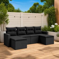 Chic 6 Piece Garden Sofa Set for Stylish Outdoor Living