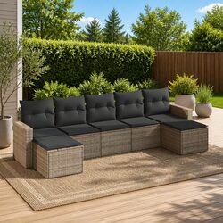 Enhance Your Patio with a Comfortable 7 Piece Garden Sofa Set