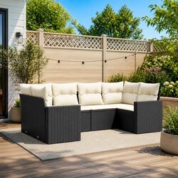 Enhance Your Outdoors with This 6 Piece Garden Sofa Set