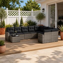 Transform Your Outdoor Space with this 10-Piece Sofa Set