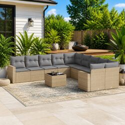 Transform Your Outdoor Space with a 11 Piece Garden Sofa Set