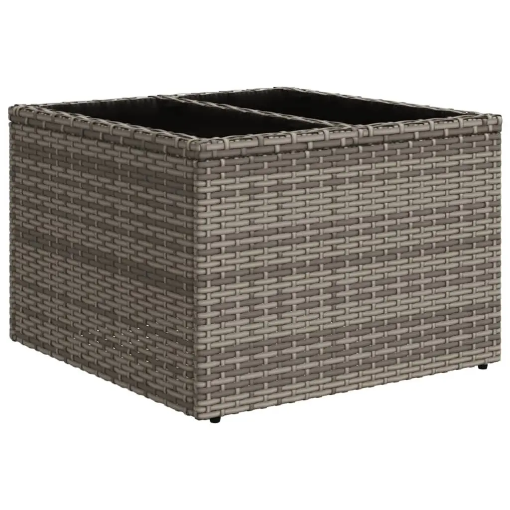 7 Piece Garden Sofa Set Outdoor Furniture Patio Lounge Grey Rattan Cushions