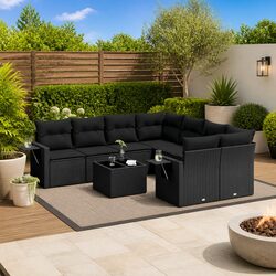 9 Piece Outdoor Modular Lounge Sofa Set for Your Patio