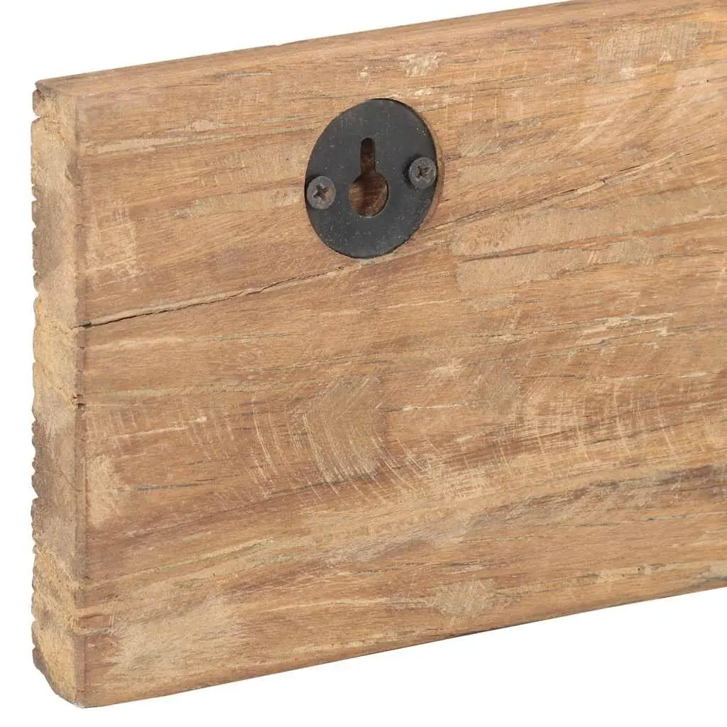Hall Hanger 5 Hook Solid Reclaimed Wood Coat Rack Brown Home Decor